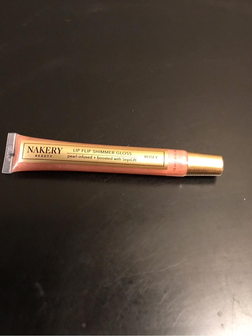 Nakery Lip Flip Shimmer Gloss — Rosy
